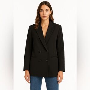 Lioness Oversized Double Breasted Blazer XS Black